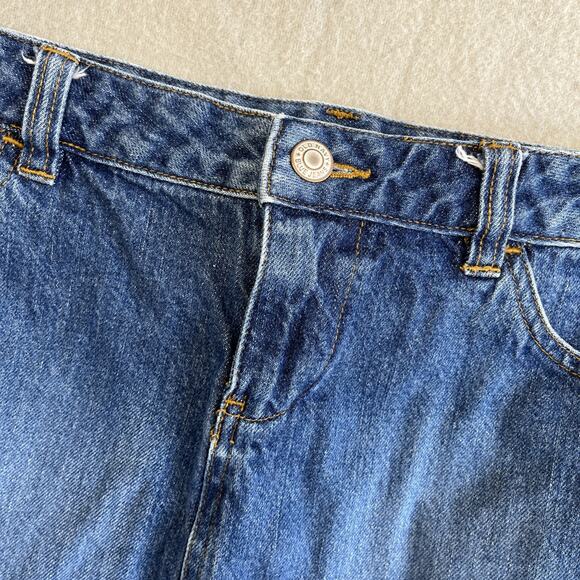 Y2k Micro Mini Jean Skirt Size 4 Low Rise Indie Fairy Grunge Old Navy Vintage - Picture 4 of 10